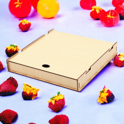 Ламинированная Подарочная Коробка из HDF 25,5*25,5*4,5 см / Универсальная и удобная